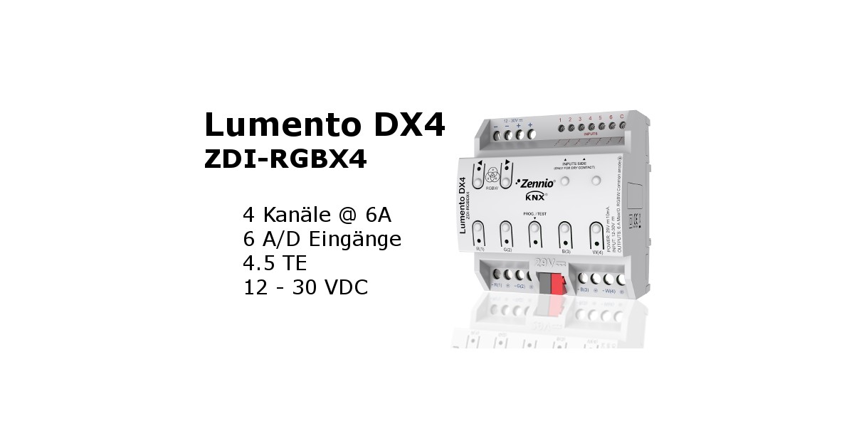 Lumento DX4, KNX LED dimmer (ZDI-RGBDX4)