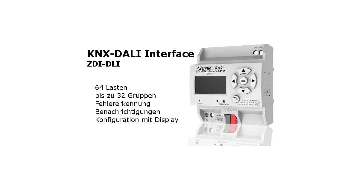 L'interface KNX-DALI (ZDI-DLI) est maintenant disponible