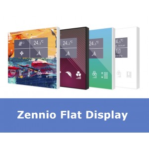 KNX room controller Zennio ZVI-FD Flat Display available
