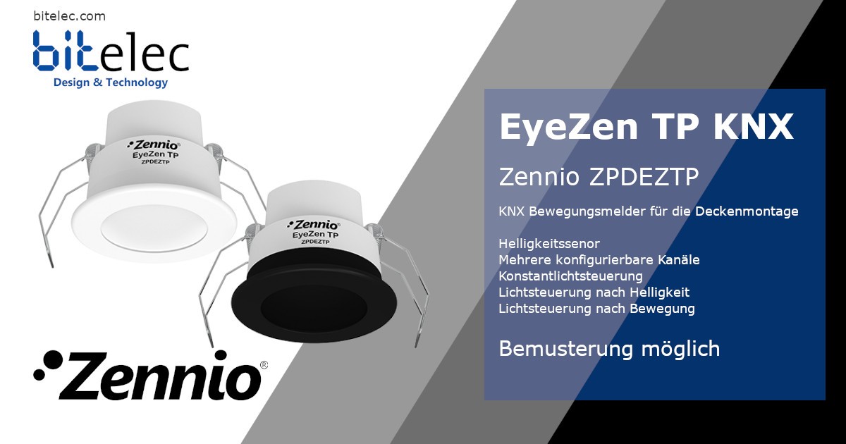 Zennio EyeZen TP - KNX motion detector for ceiling mounting