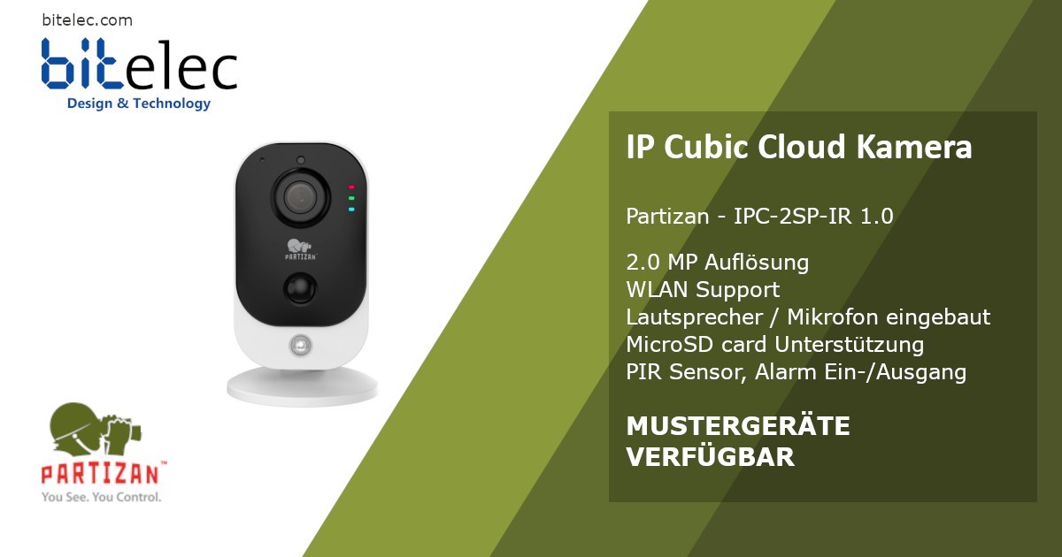 Partizan - IP Cloud Cubic Camera